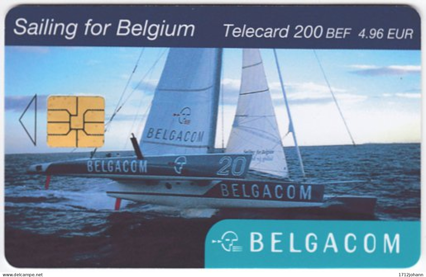 BELGIUM B-592 Chip Belgacom - Sport, Yacht Regatta - Used - Avec Puce