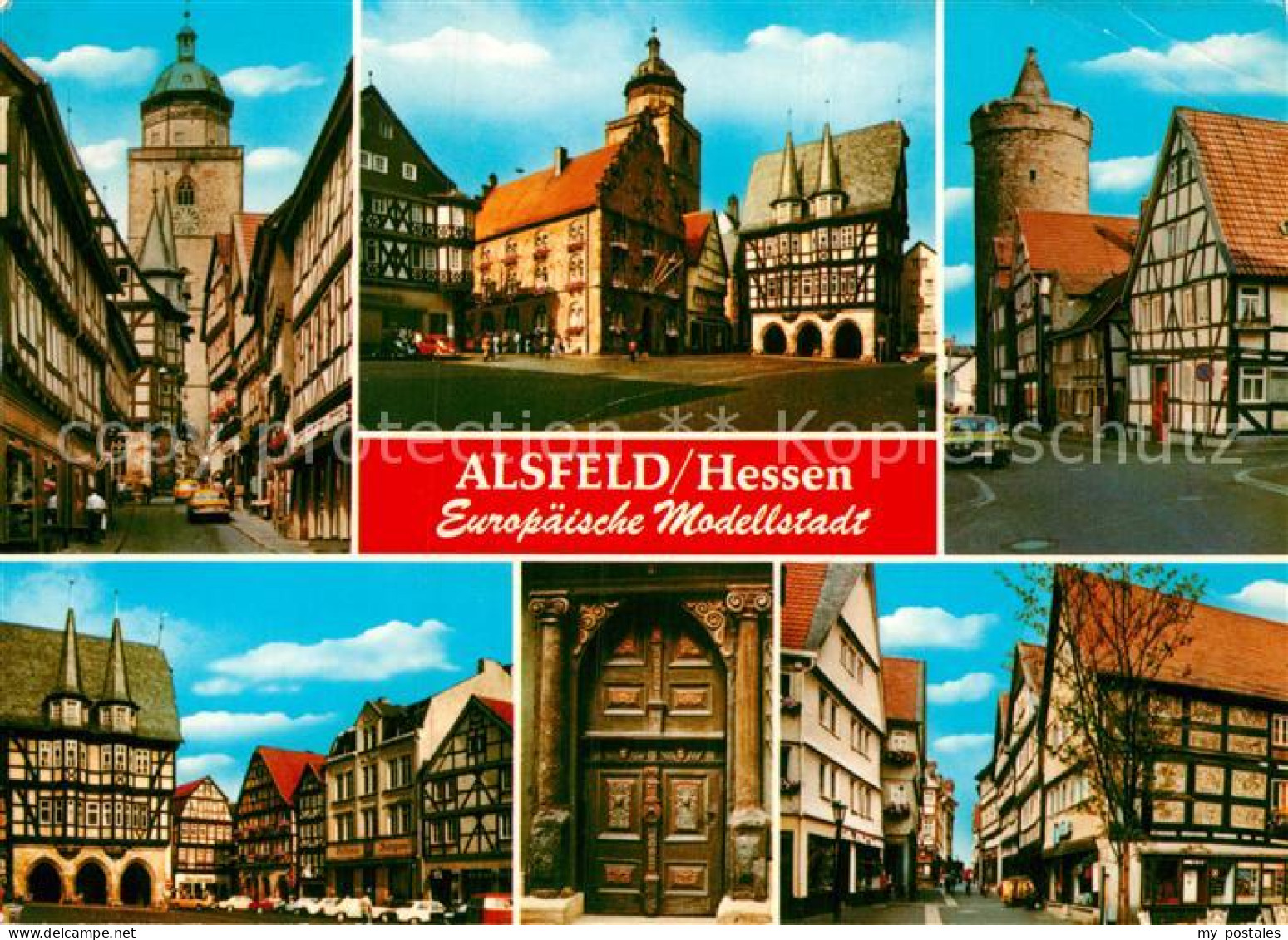 73013084 Alsfeld Rathaus Stadtturm Stadtansichten Alsfeld - Alsfeld