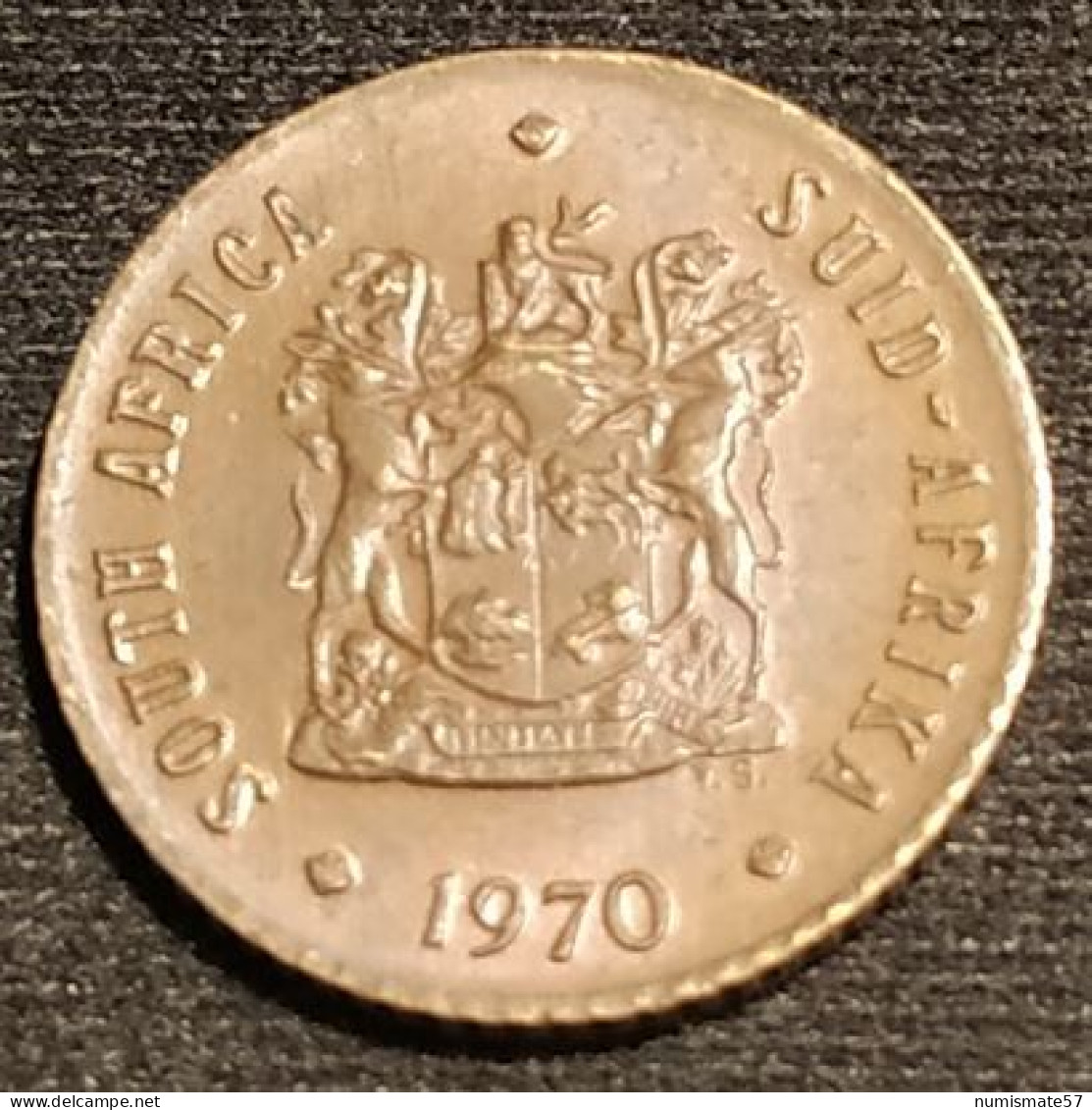 AFRIQUE DU SUD - ½ - 1/2 CENT 1970 - SOUTH AFRICA - SUID-AFRIKA - KM 81 - ( South Africa ) - Südafrika