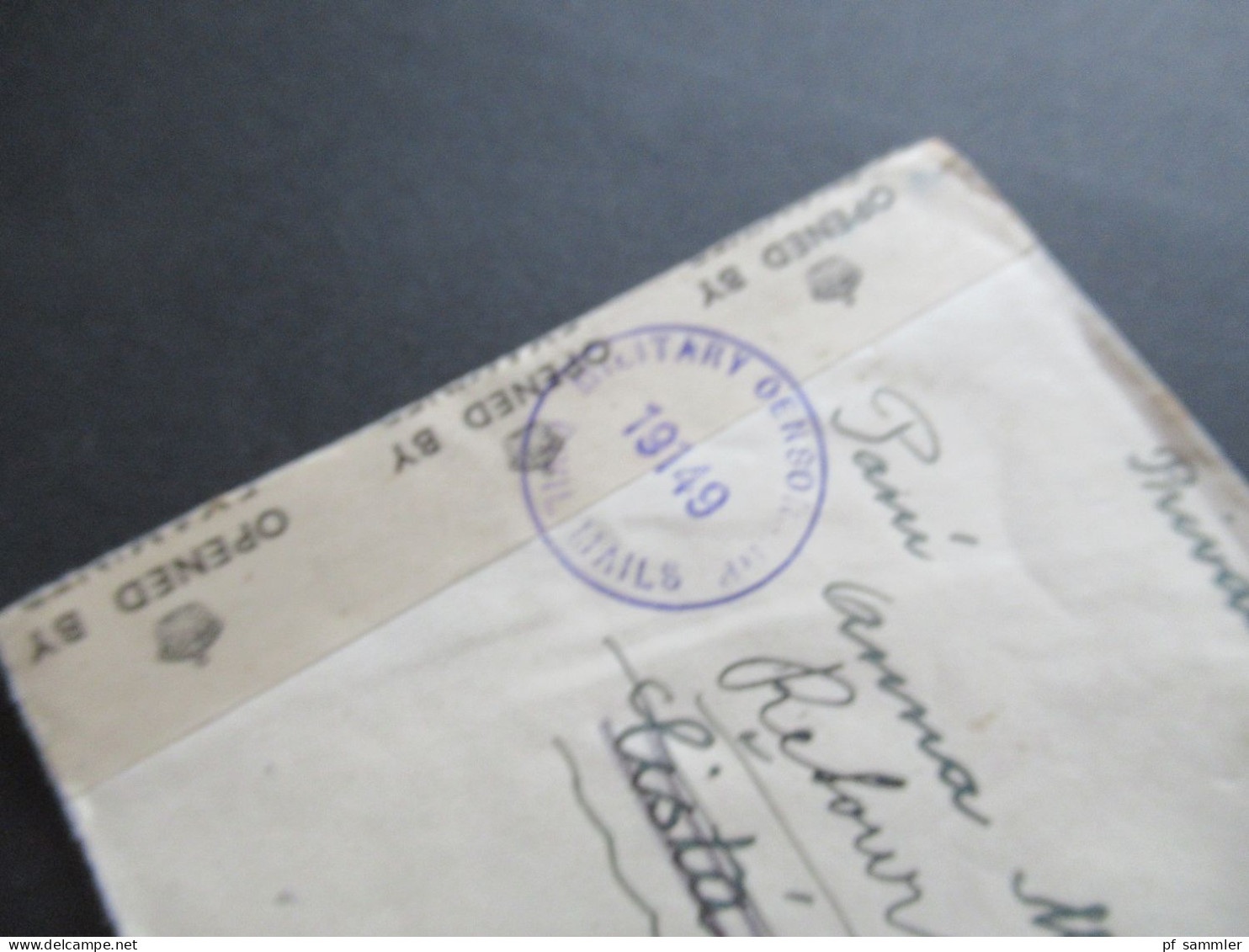 Bizone Am Post MiF 1.4.1946 Auslandsbrief In Die CSR Mit Zensurstempel Und Zensurstreifen / Retour Fröndenberg (Ruhr) - Briefe U. Dokumente