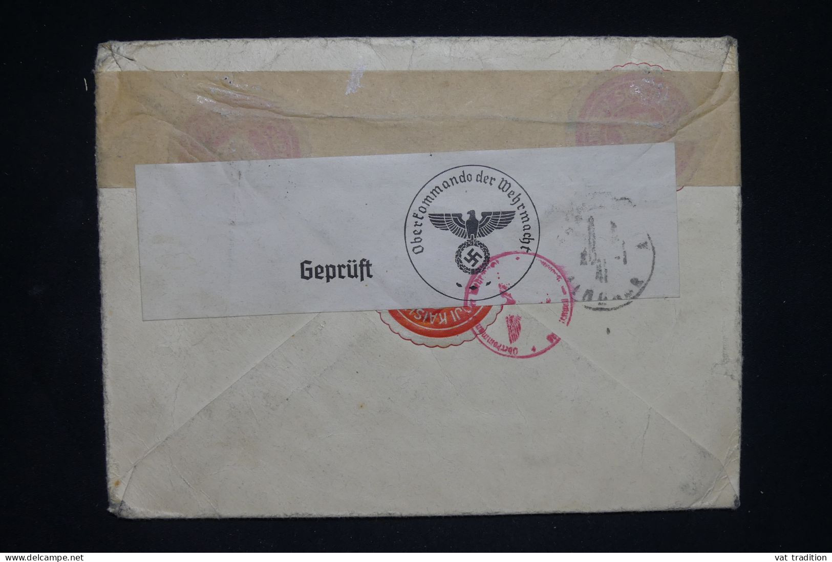 JAPON - Enveloppe Commerciale De Dairen Pour Paris En 1941 Avec Contrôle Allemand - L 150111 - Covers & Documents