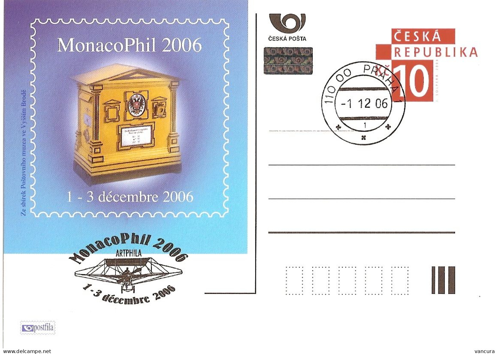 CDV A 140 Czech Republic MonacoPhil 2006 Mailbox - Cartes Postales