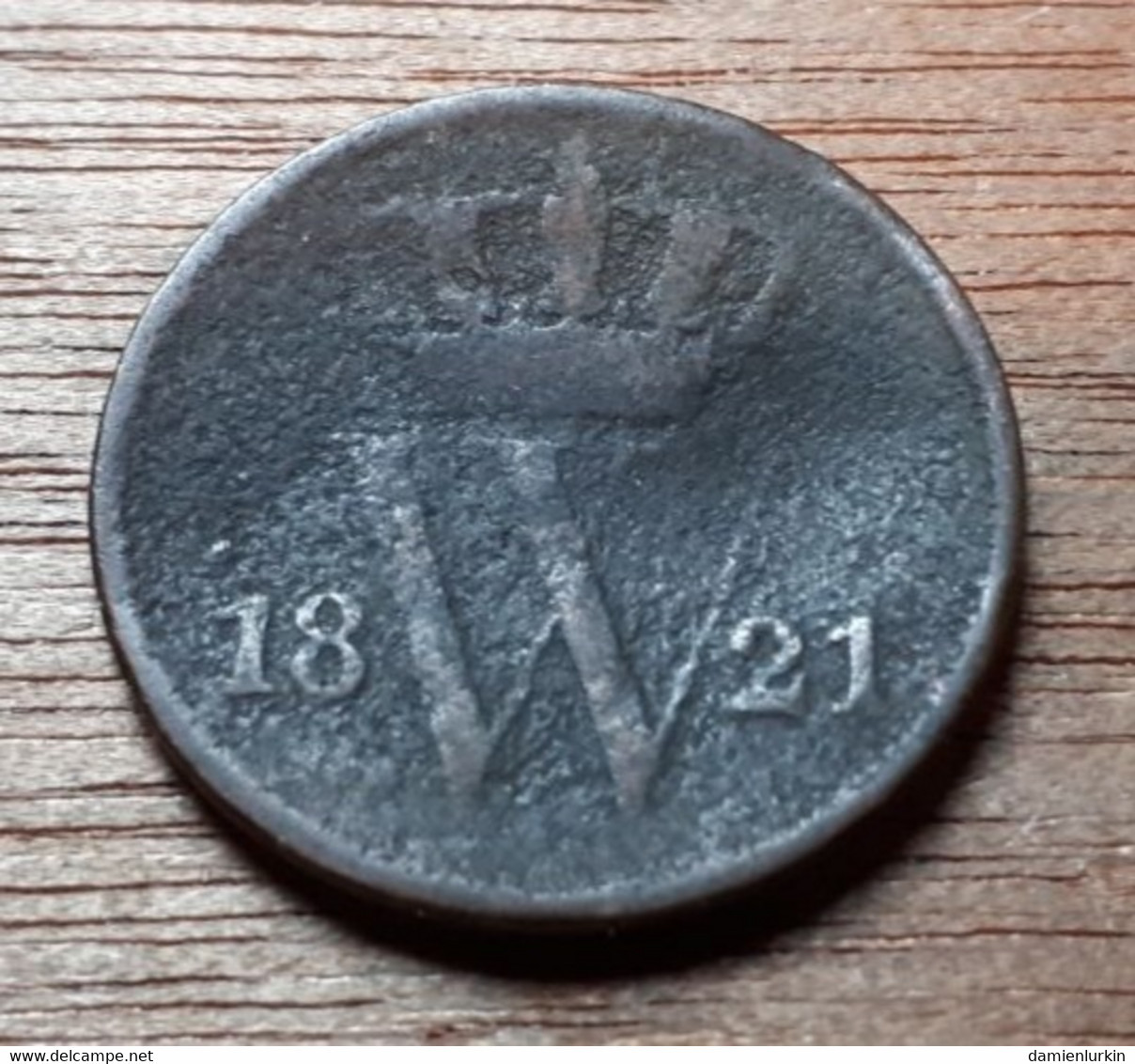 PAYS-BAS WILLEM I UTRECHT 1 CENT 1821 USé MAIS RARE ! COTES : 30€-80€-200€-450€ ! - 1815-1840 : Willem I