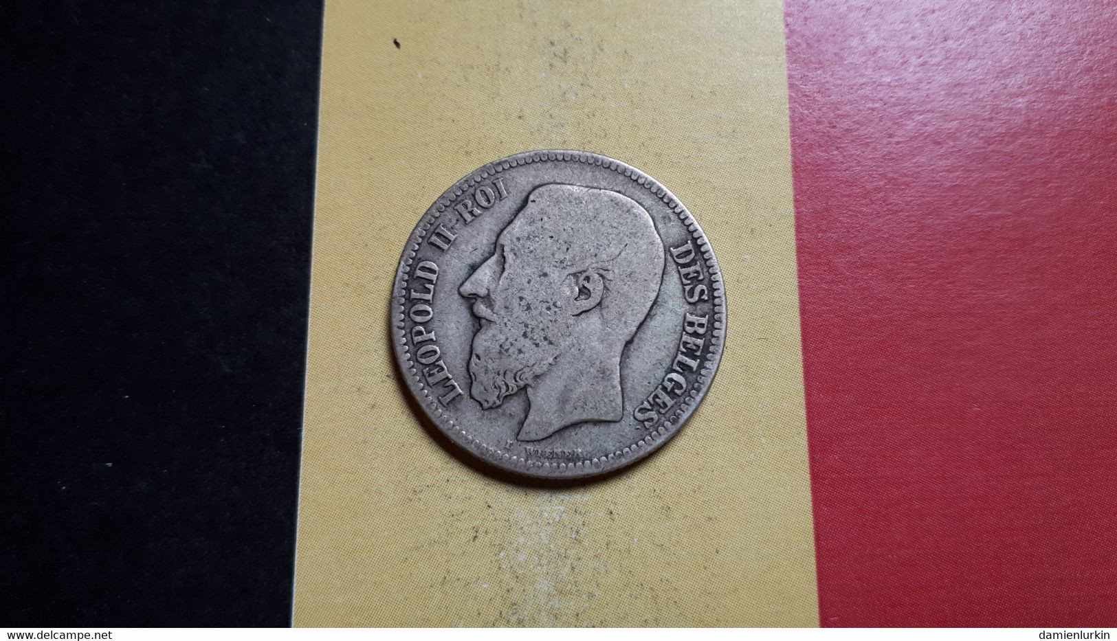 BELGIQUE LEOPOLD II 2 FRANCS 1867 AVEC CROIX ARGENT/ZILVER/SILBER/SILVER AU POIDS COTE 5-40-400-1000€ ! - 2 Francs