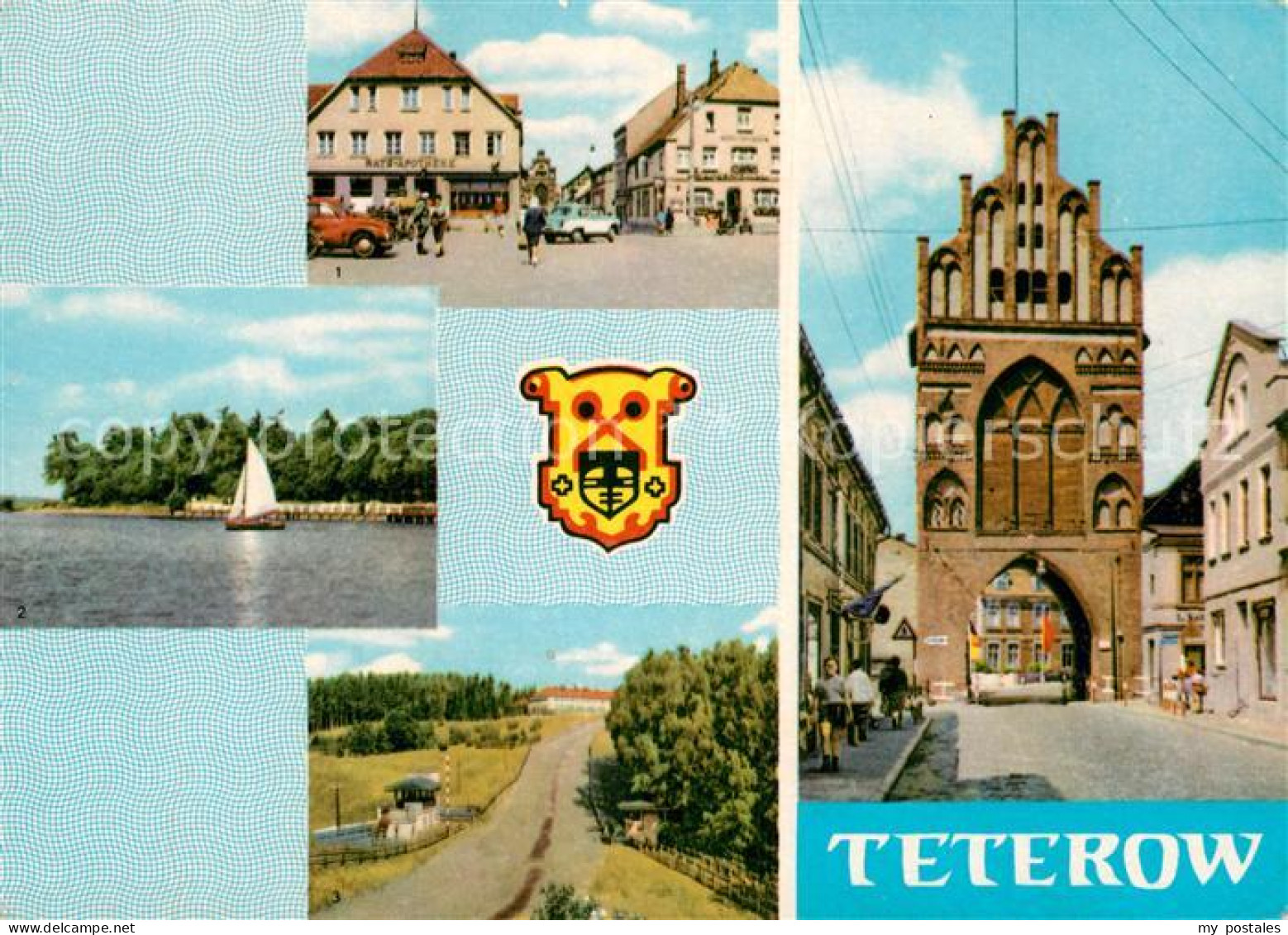 73012072 Teterow Mecklenburg Vorpommern Marktplatz Burgwall Nordkurve Des Bergri - Teterow