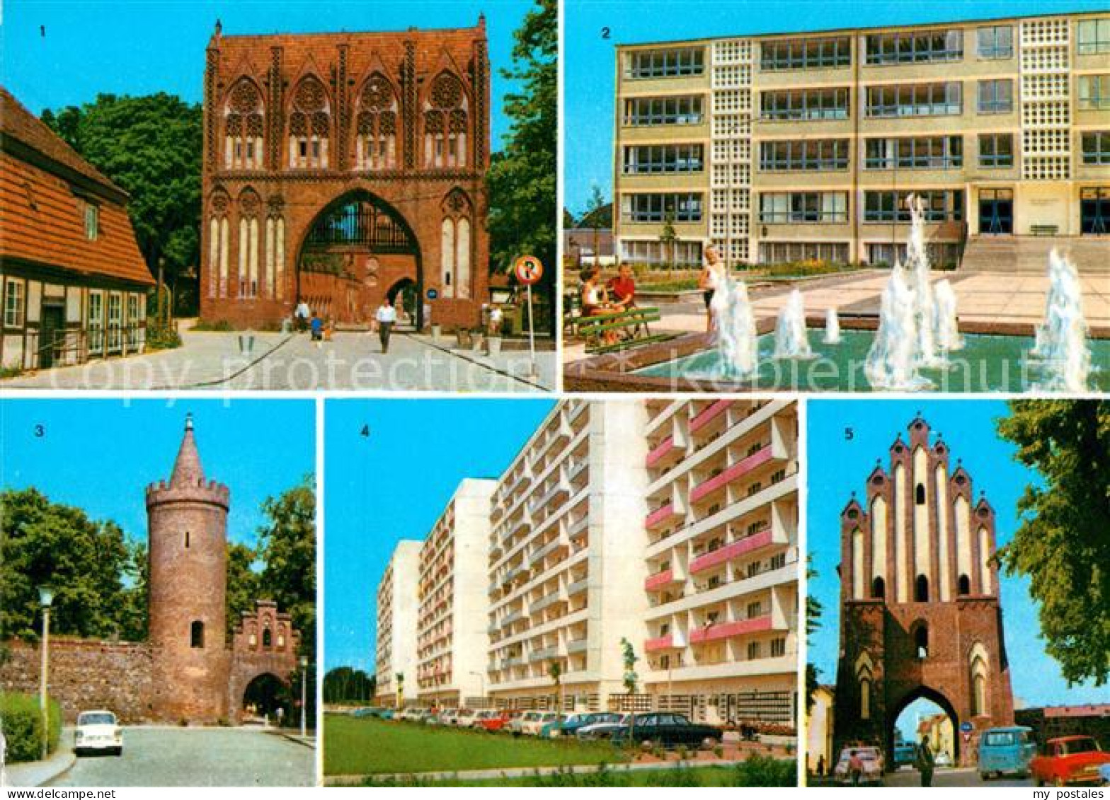 73012071 Neubrandenburg Stargarder Tor Theo Neubauer Oberschule Fangelturm Lenin - Neubrandenburg