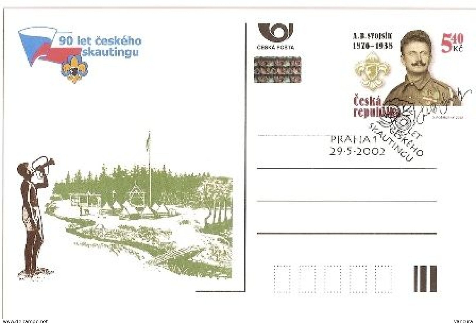 CDV 72  Czech Republic - 90 Years Of The Czech Scouting 2002 - Sonstige & Ohne Zuordnung