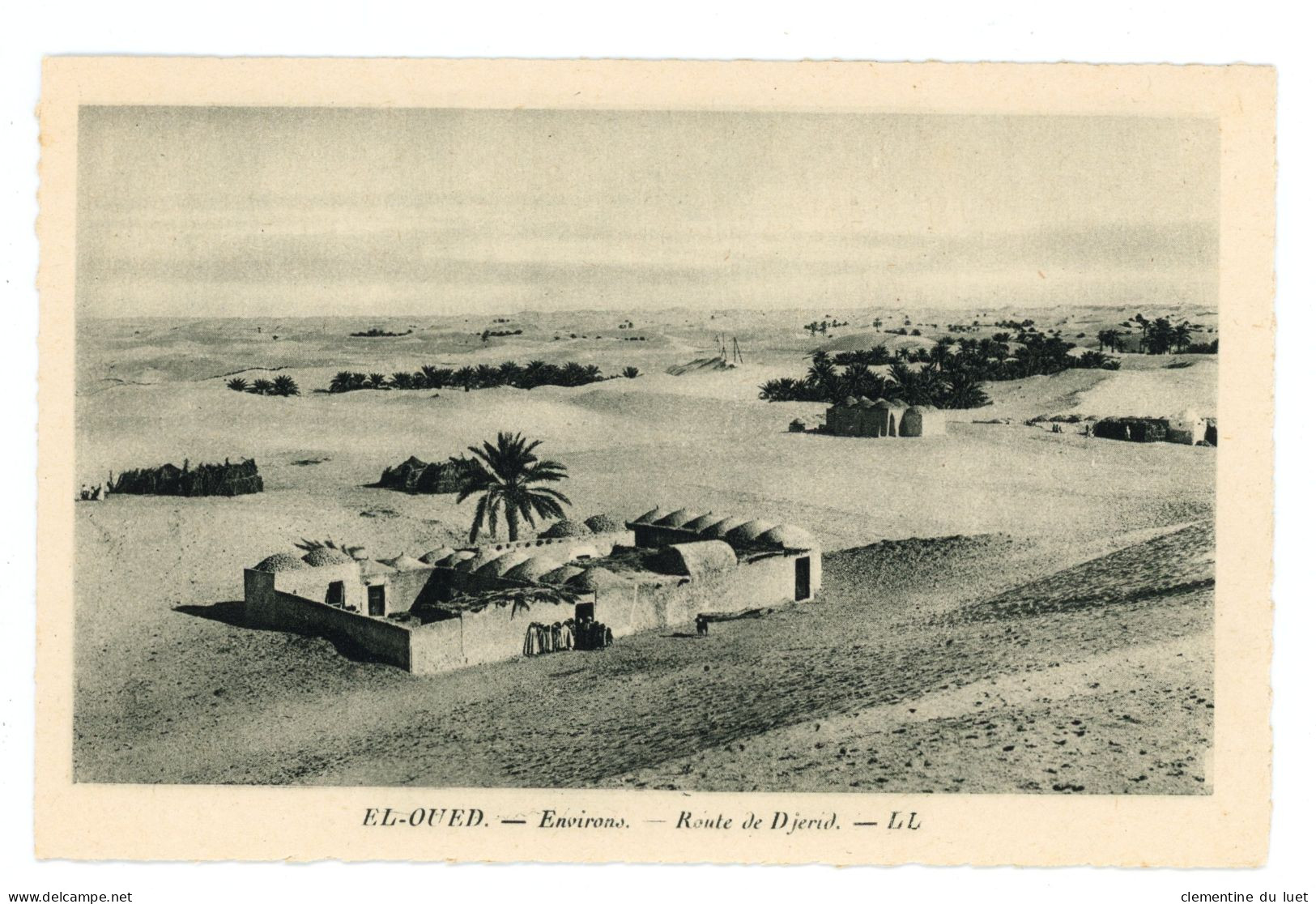 EL OUED 12 CARTES POSTALES EDITEES SPECIALEMENT POUR L'HOTEL TRANSATLANTIQUE (LOT DE 2 X 12 CARTES) - El-Oued