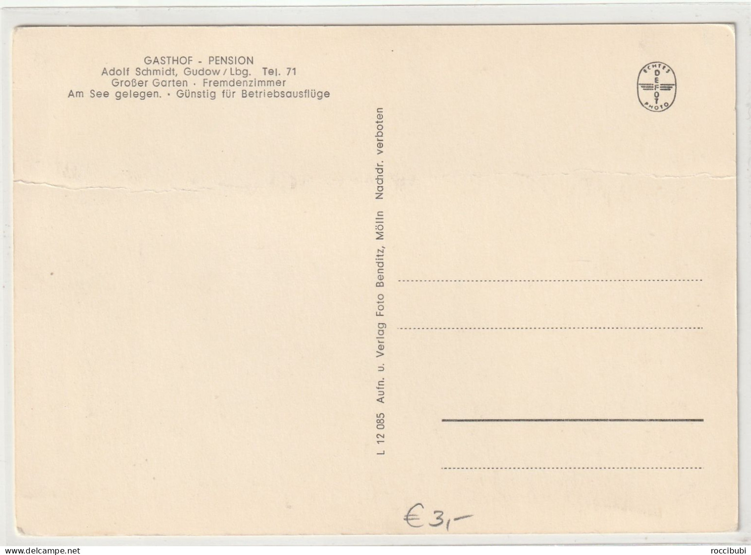 Gudow - Lbg., Gaststätte & Schloß, Schleswig-Holstein - Other & Unclassified