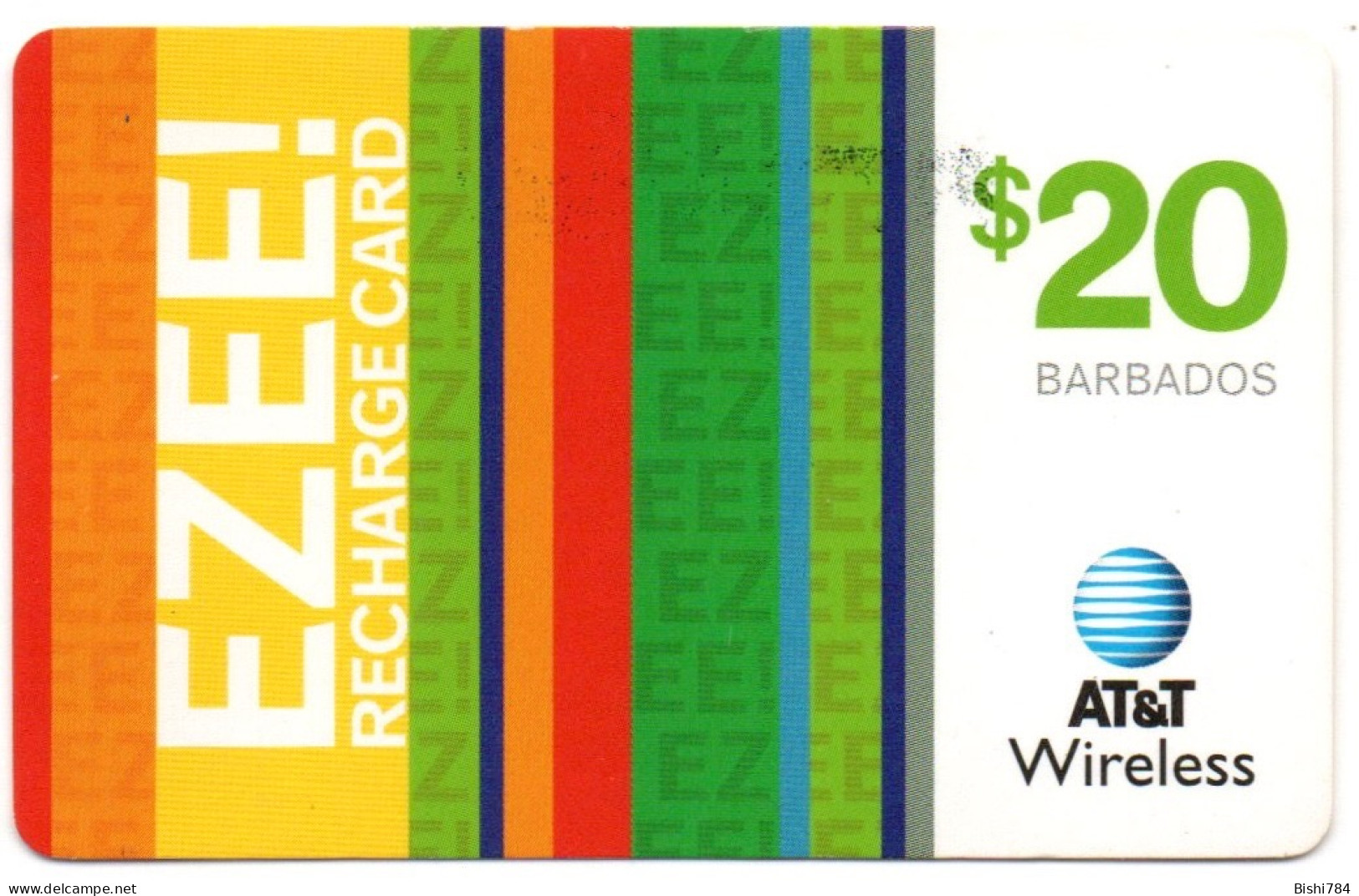 Barbados - EZEE Card AT&T - $20 - Barbados (Barbuda)