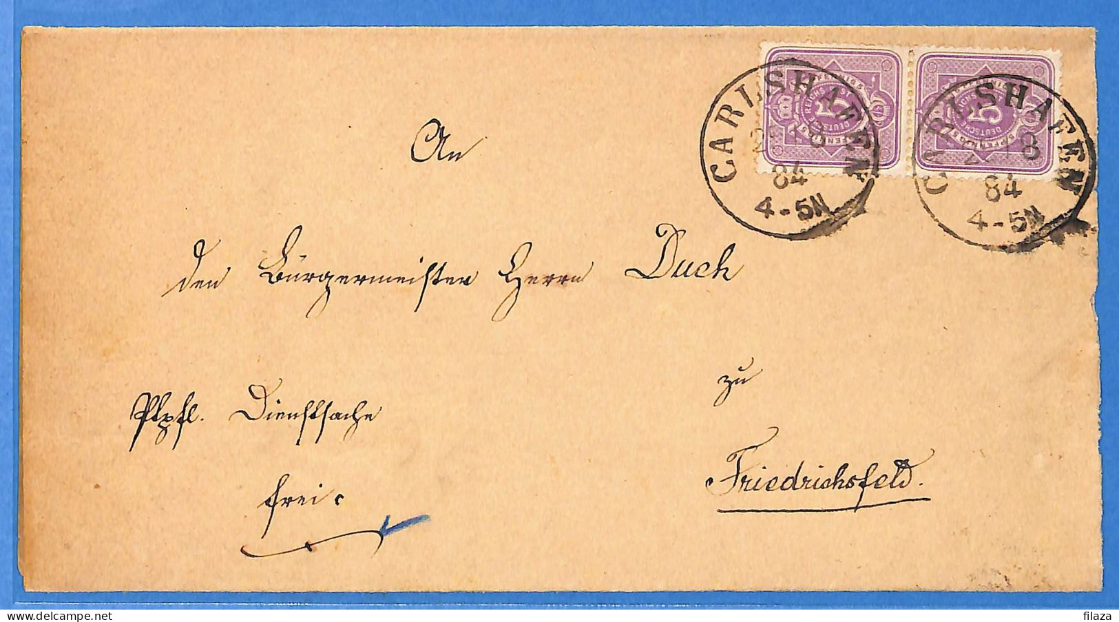 Allemagne Reich 1884 - Lettre De Carlshafen - G29610 - Brieven En Documenten