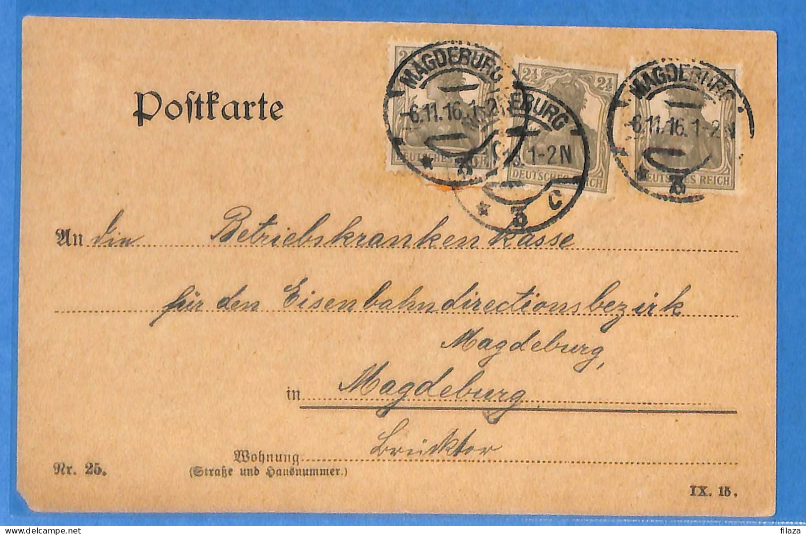 Allemagne Reich 1916 - Carte Postale De Magdeburg - G29607 - Covers & Documents