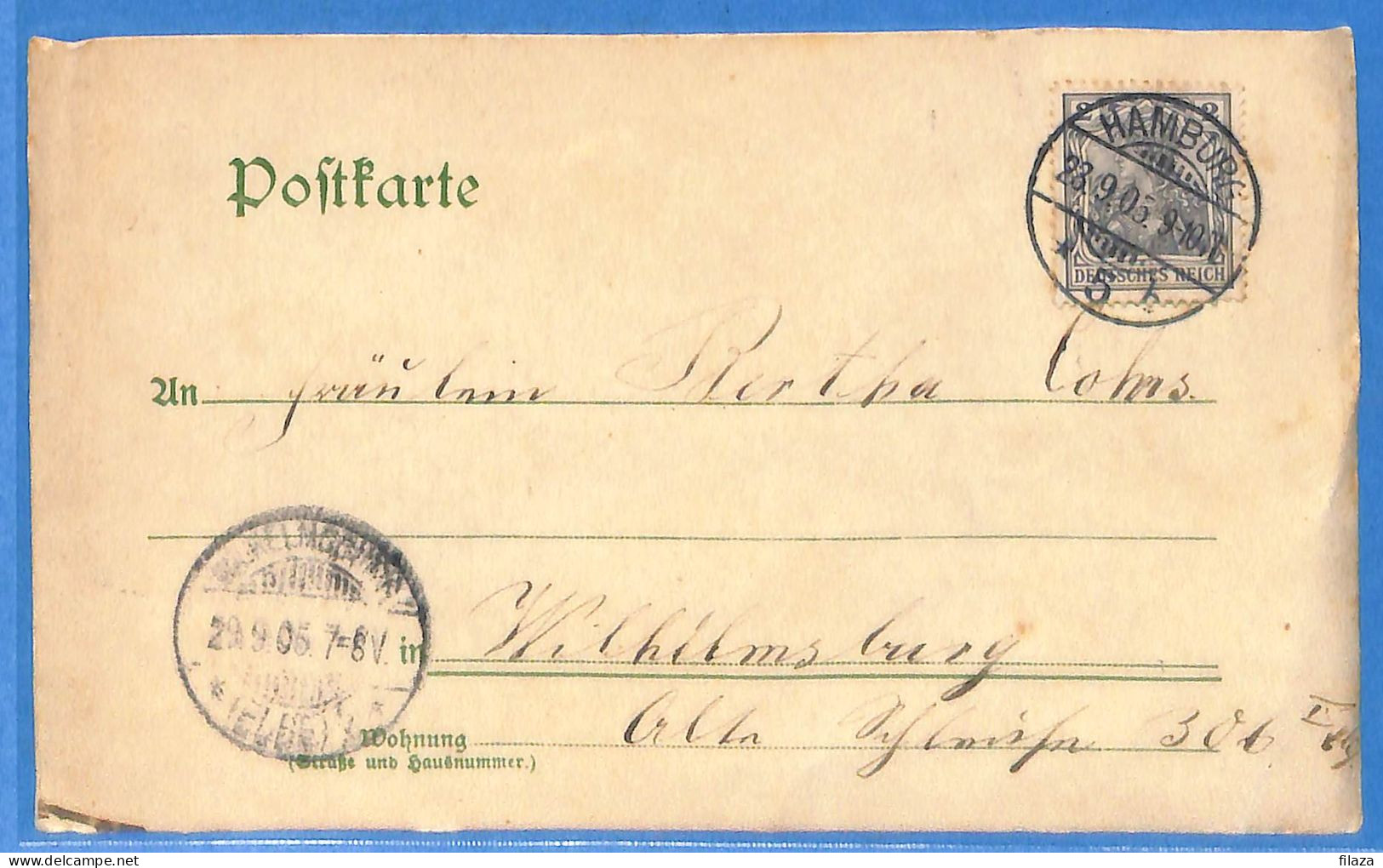 Allemagne Reich 1905 - Carte Postale De Hamburg - G29596 - Covers & Documents