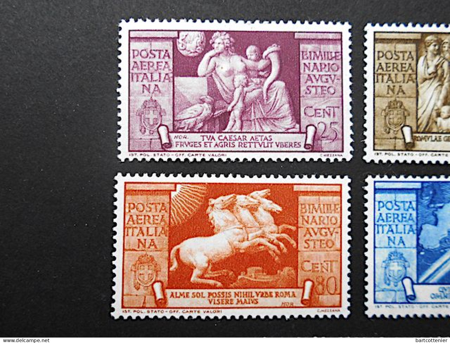 Italia 1937 : Bimillenario Augusteo /  Air Mail Stamps Series Yv 102/6* / Posta Aerea/ MH - Airmail