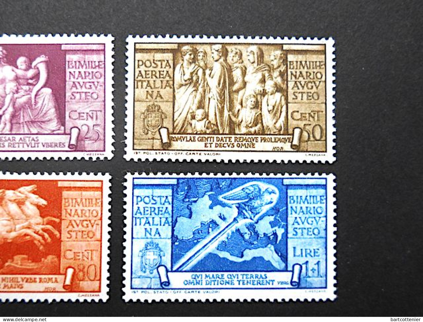 Italia 1937 : Bimillenario Augusteo /  Air Mail Stamps Series Yv 102/6* / Posta Aerea/ MH - Airmail