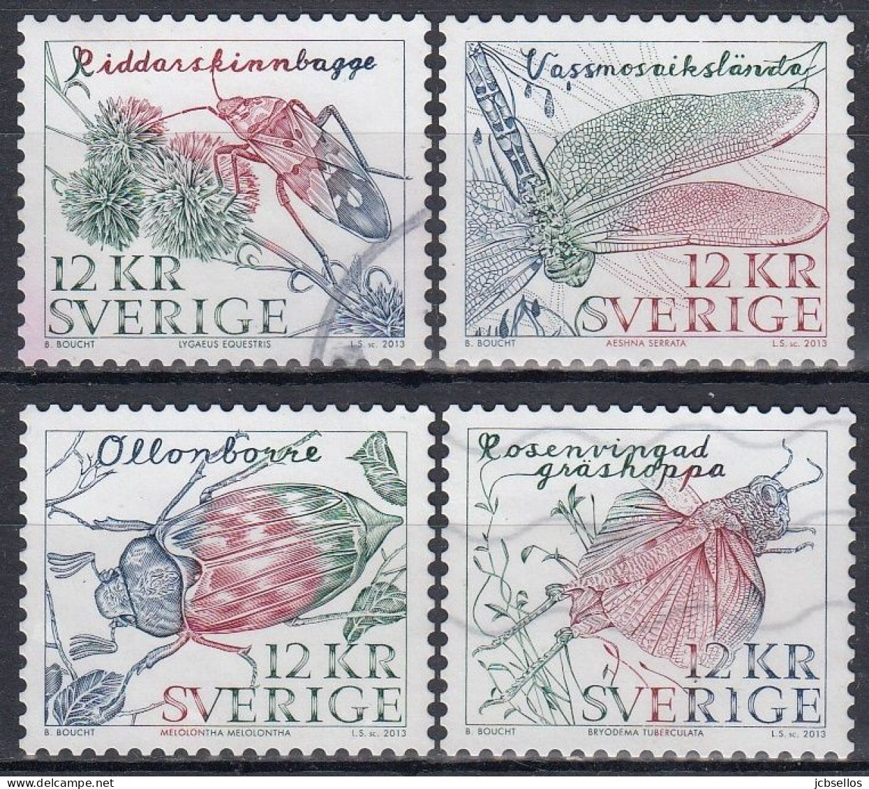 SUECIA 2013 Nº 2899/2902 USADO - Used Stamps