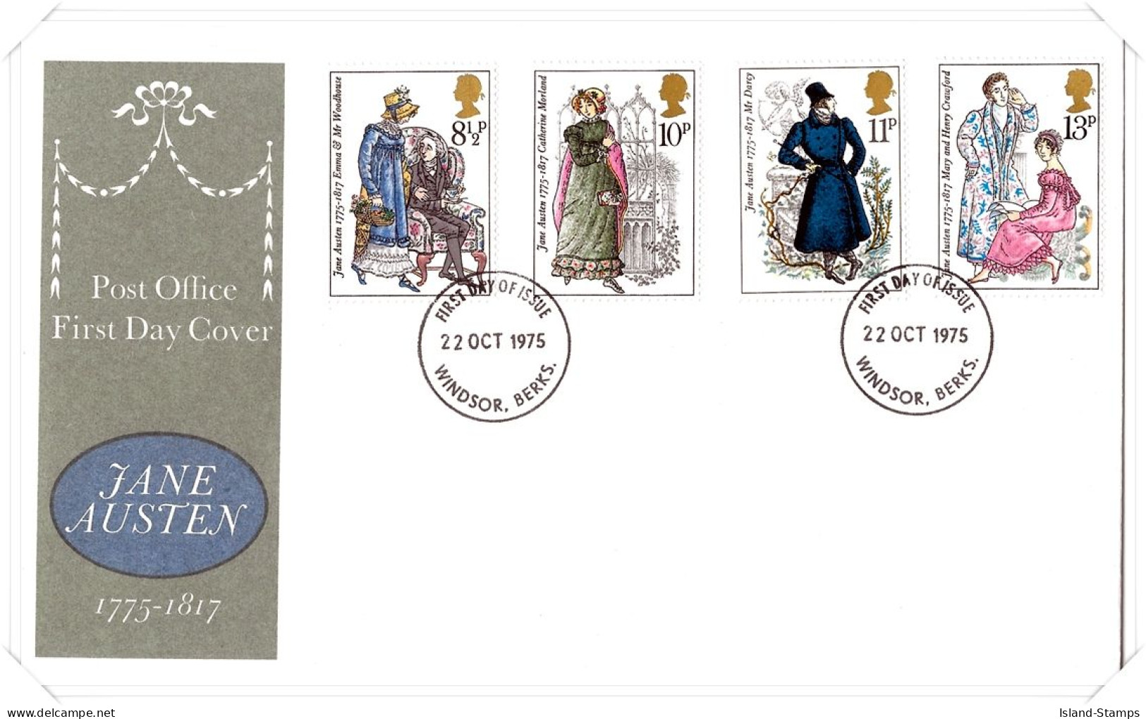 1975 Austen Unaddressed FDC Tt - 1971-80 Ediciones Decimal