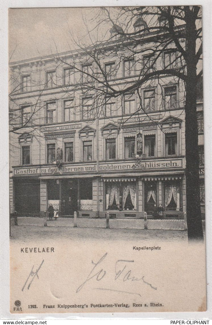 4178 KEVELAER, Gasthof Zu  Den Silbernen Und Goldenen Schlüsseln, 1905 - Kevelaer