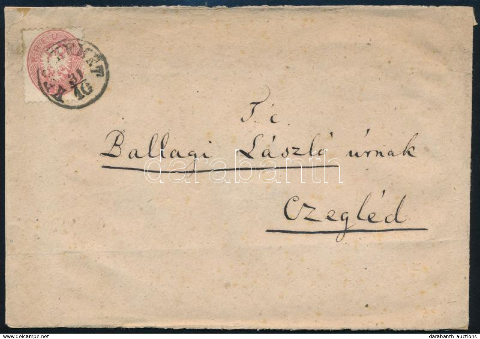 ~1864 5kr Levélen "KE(CS)KEMÉT" - Czegléd - Other & Unclassified