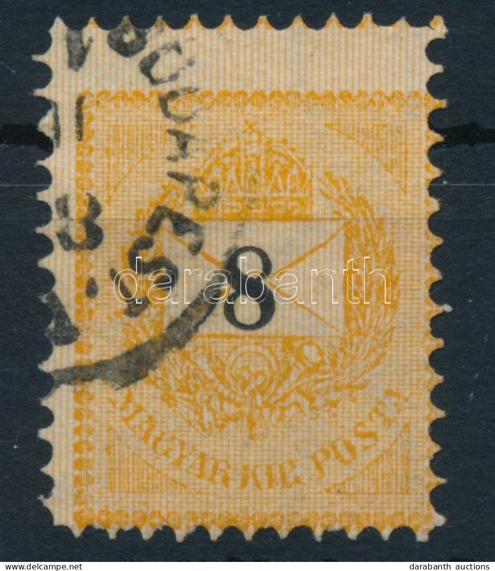 O 1888 8kr Extra Magasra Fogazva - Other & Unclassified