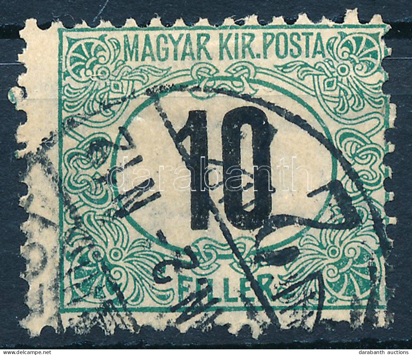 O 1903 Zöldportó "A" 10f Fordított Vízjel - Altri & Non Classificati