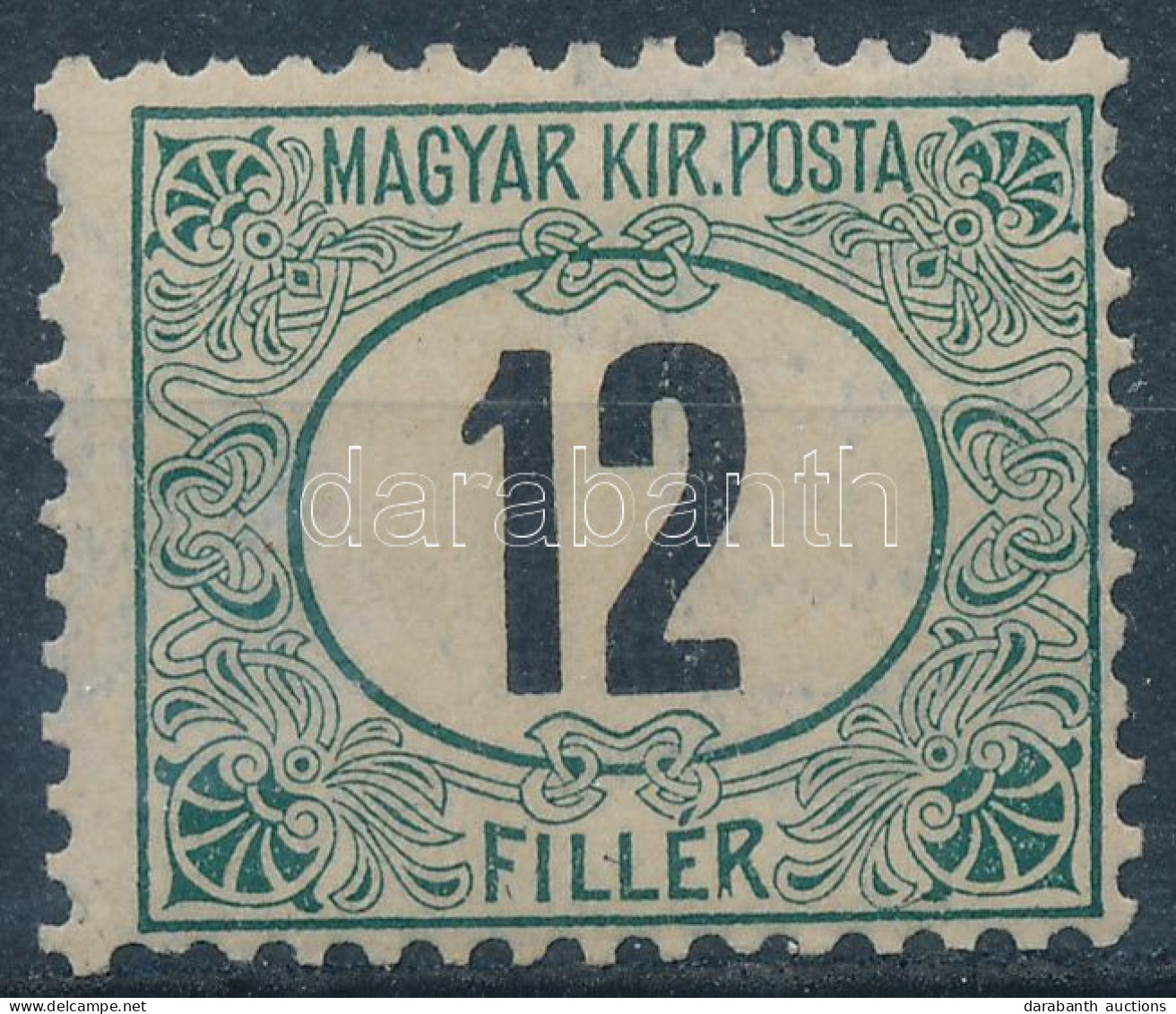 * 1905 Zöldportó 12f 11 3/4 : 12 Fogazással - Other & Unclassified