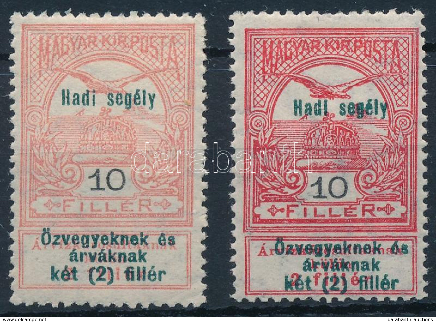 * 1914 Hadisegély (I.) 10f Színeltéréssel - Sonstige & Ohne Zuordnung