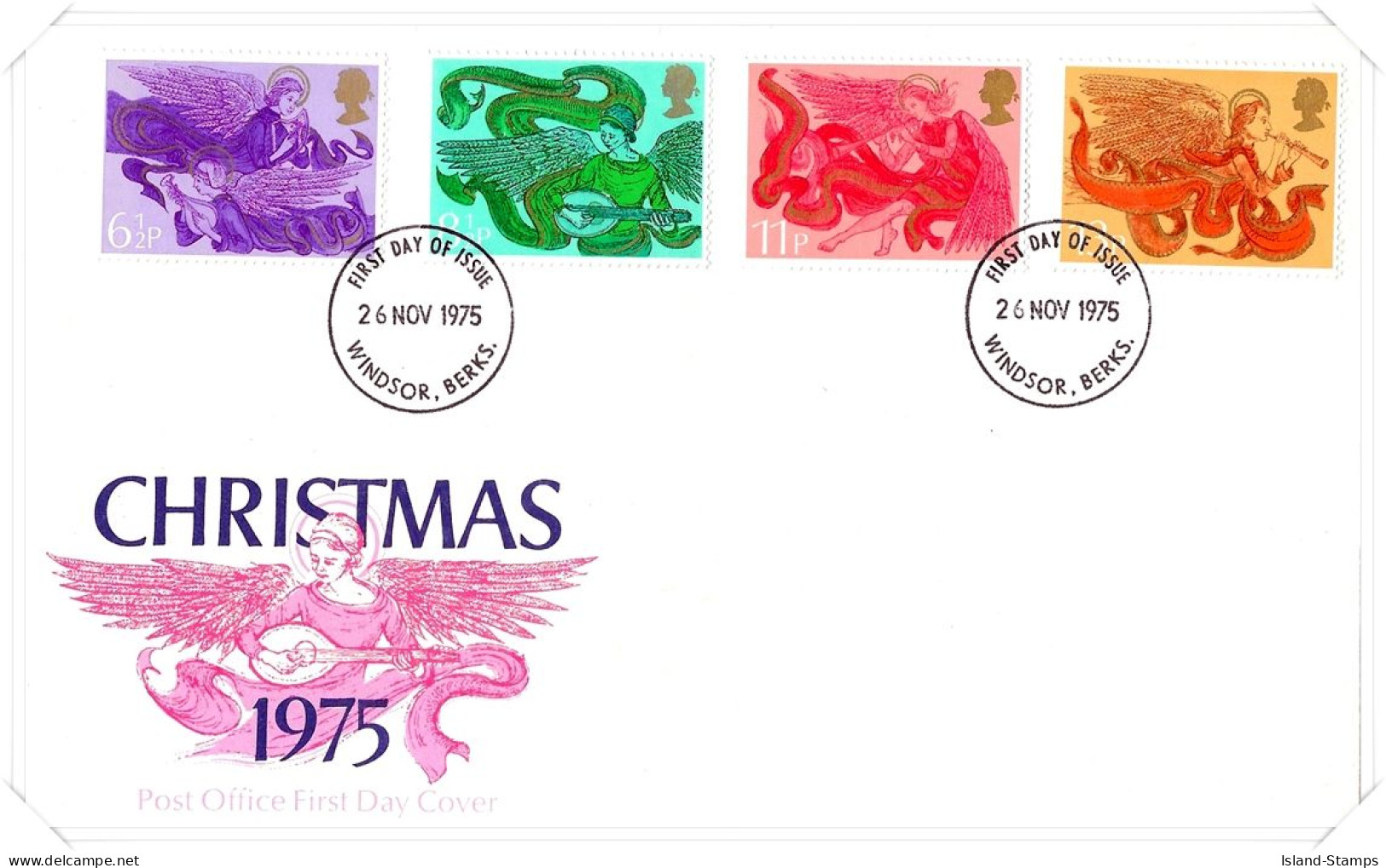 1975 Christmas Unaddressed FDC Tt - 1971-1980 Decimal Issues