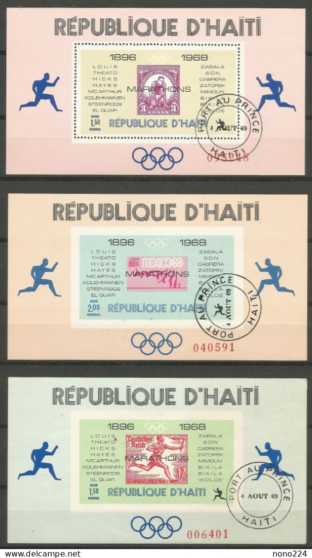 3 Blocs De 1968 ( Haïti ) - Haïti