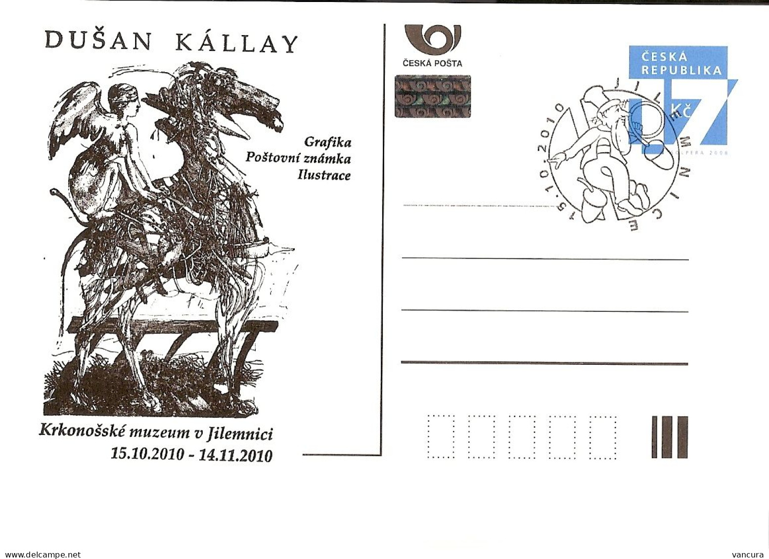 CDV C Czech Republic Dusan Kallay Exhibition In Jilemnice 2010 - Cartes Postales