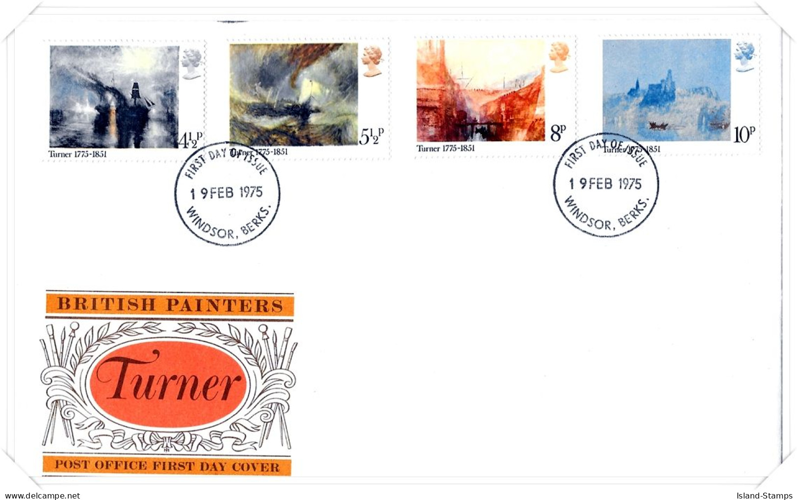 1975 Turner Unaddressed FDC Tt - 1971-1980 Decimal Issues