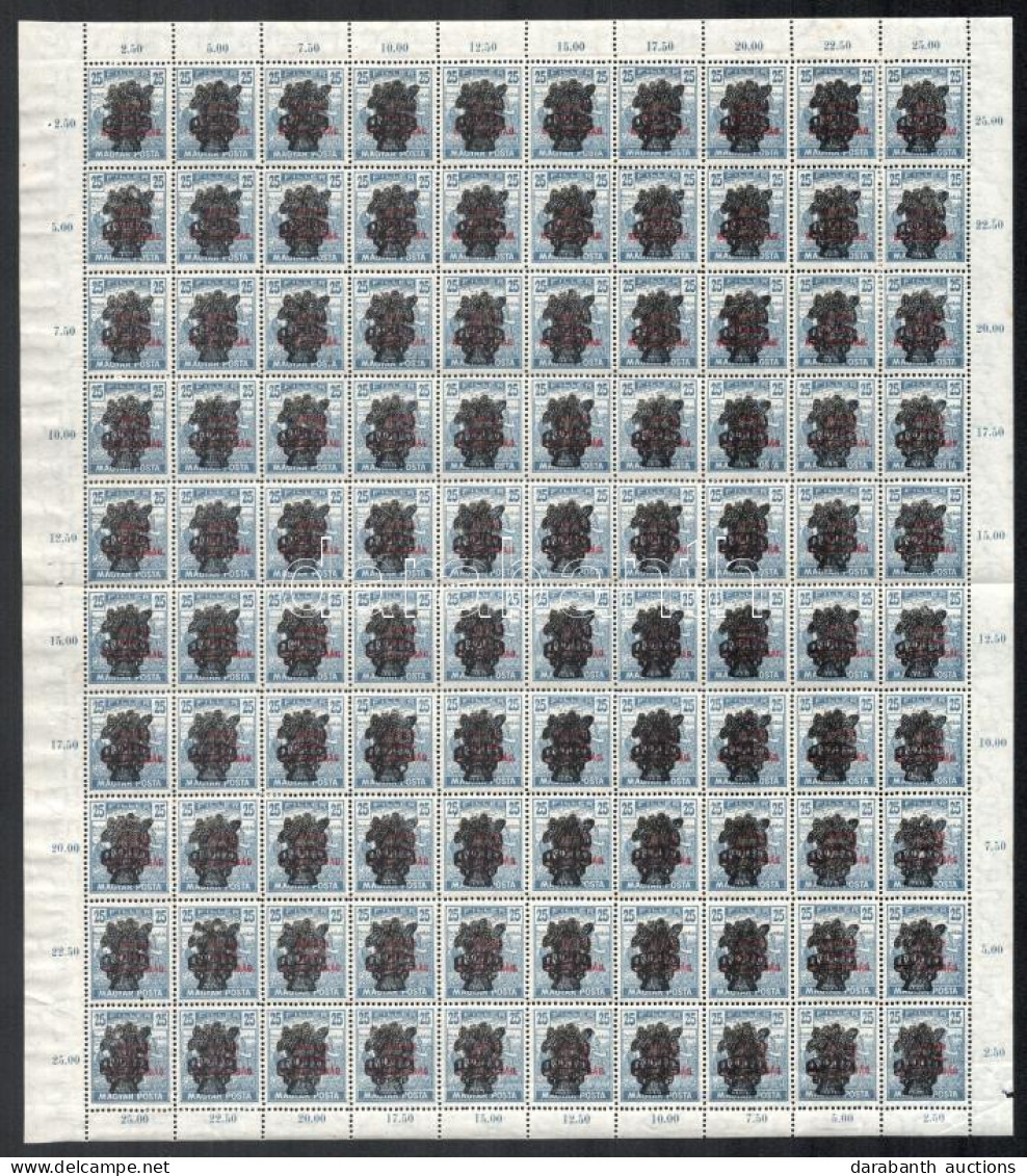 ** 1920 Búzakalász 25f Hajtott Teljes ívben (6.000) - Sonstige & Ohne Zuordnung