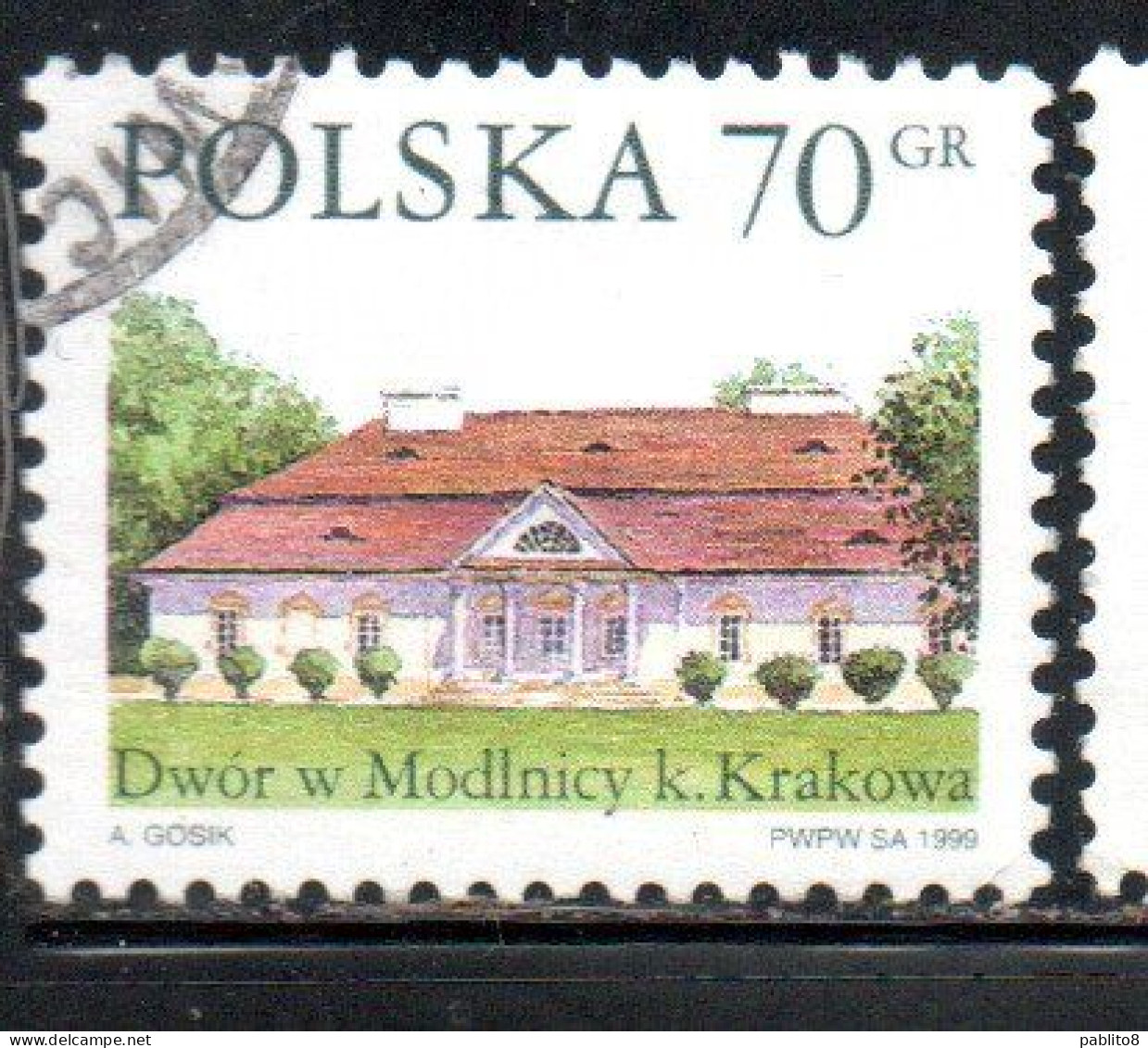 POLONIA POLAND POLSKA 1999 COUNTRY ESTATES MODLNICY 70g USED USATO OBLITERE' - Used Stamps