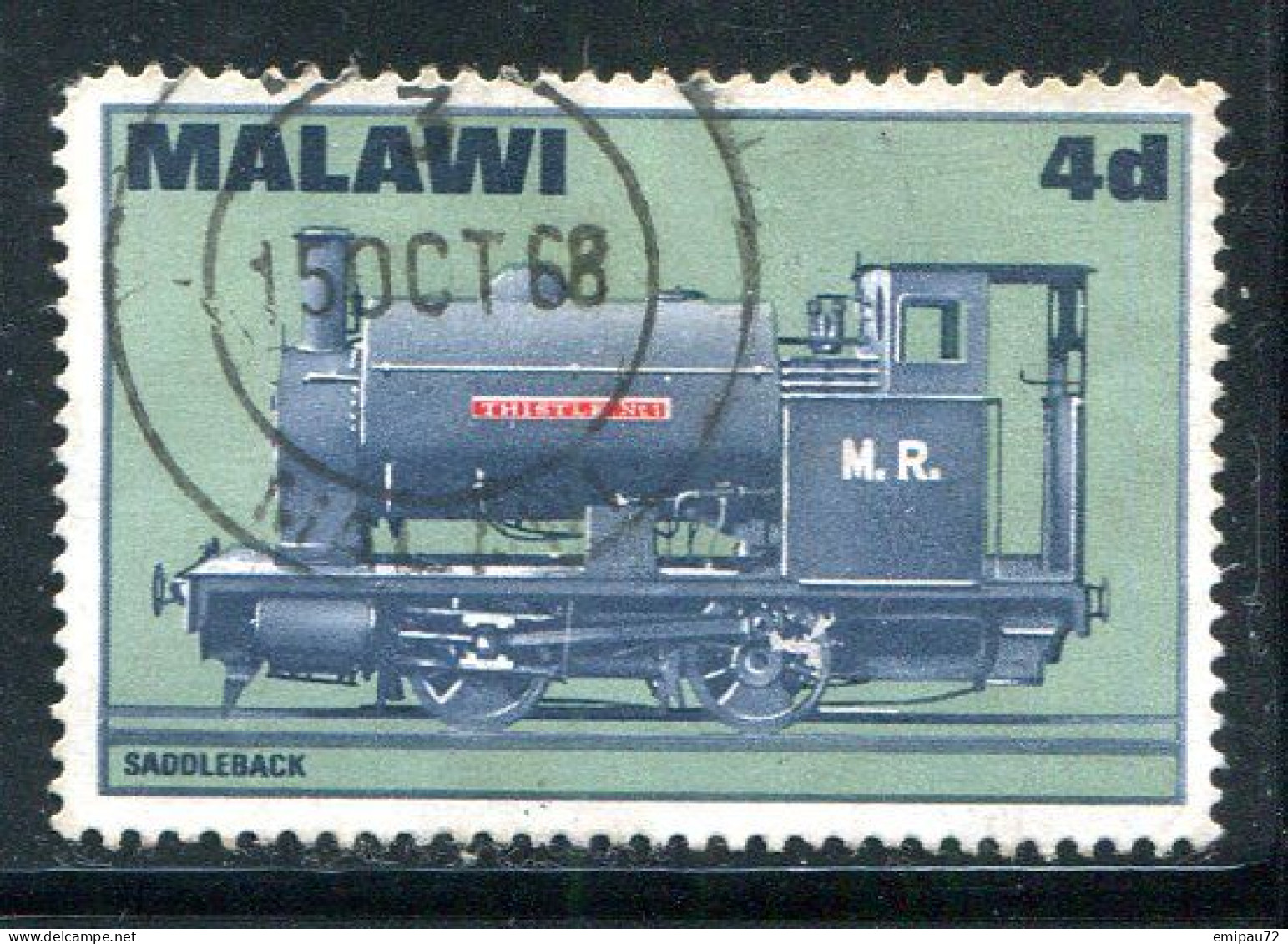 MALAWI- Y&T N°84- Oblitéré (train) - Malawi (1964-...)