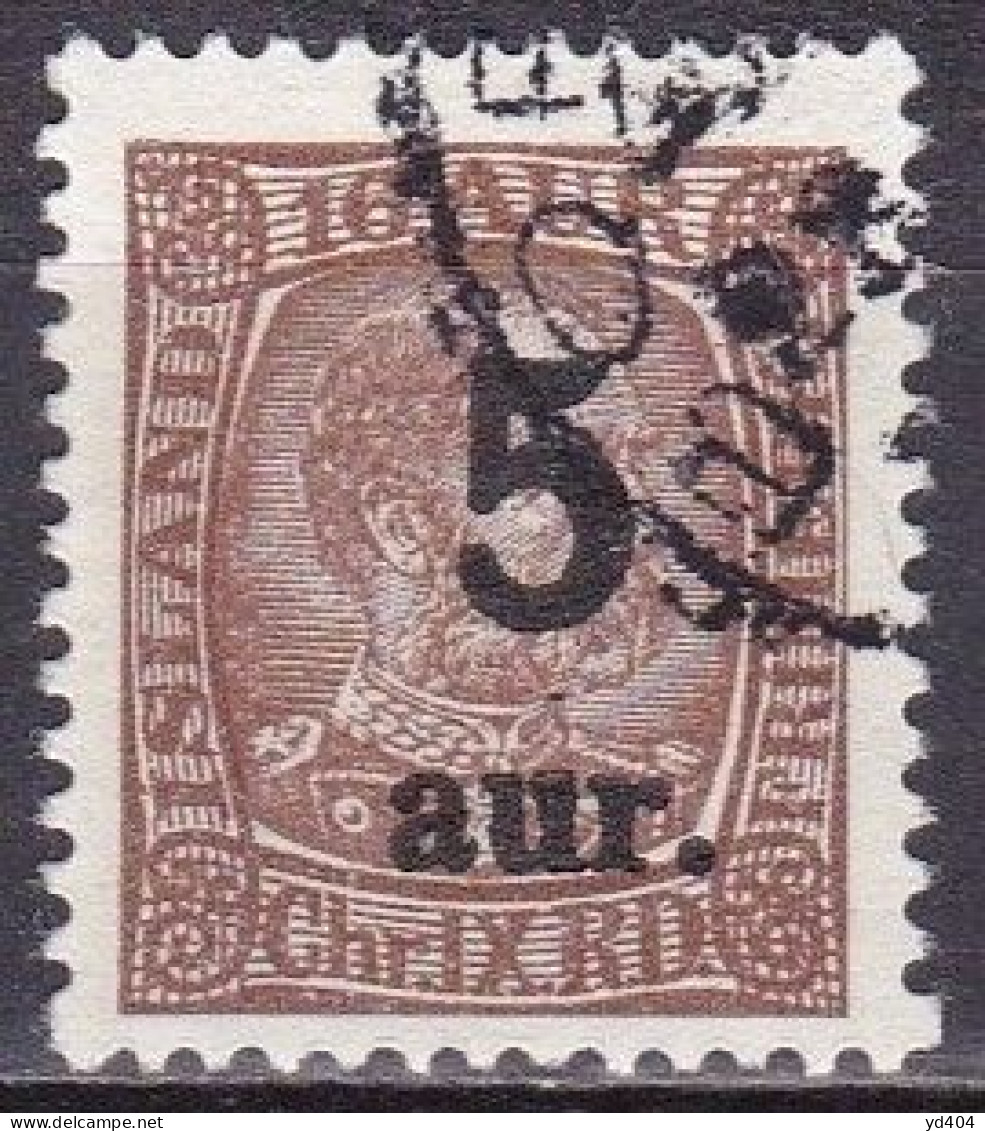 IS017A– ISLANDE – ICELAND – 1921-22 – KING CHRISTIAN IX OVERP. – SG # 137 USED 32,50 € - Gebruikt