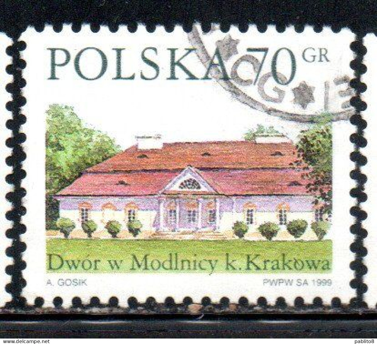 POLONIA POLAND POLSKA 1999 COUNTRY ESTATES MODLNICY 70g USED USATO OBLITERE' - Gebraucht