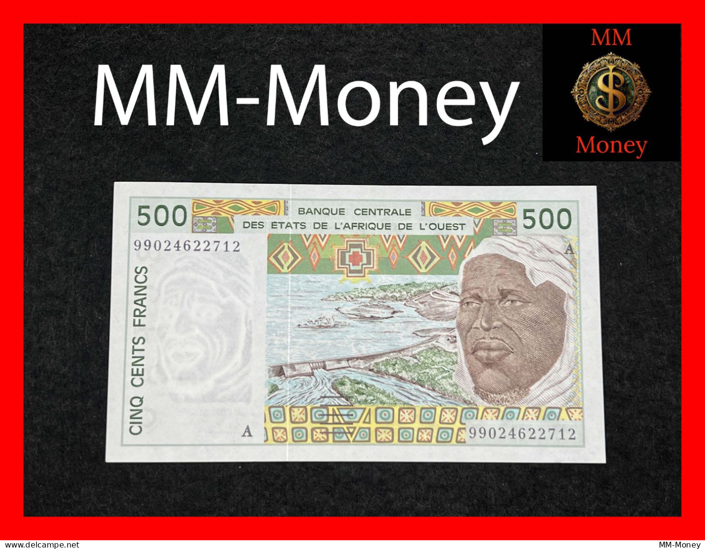 WEST AFRICAN STATES  WAS  "A  Ivory Coast"   500 Francs  1999    P.  110 A      AU - West African States