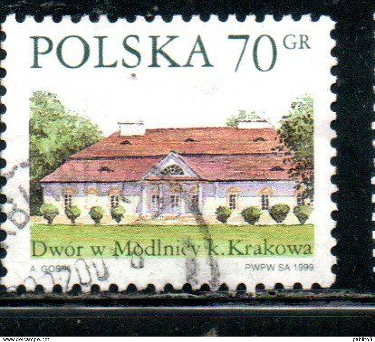 POLONIA POLAND POLSKA 1999 COUNTRY ESTATES MODLNICY 70g USED USATO OBLITERE' - Gebruikt