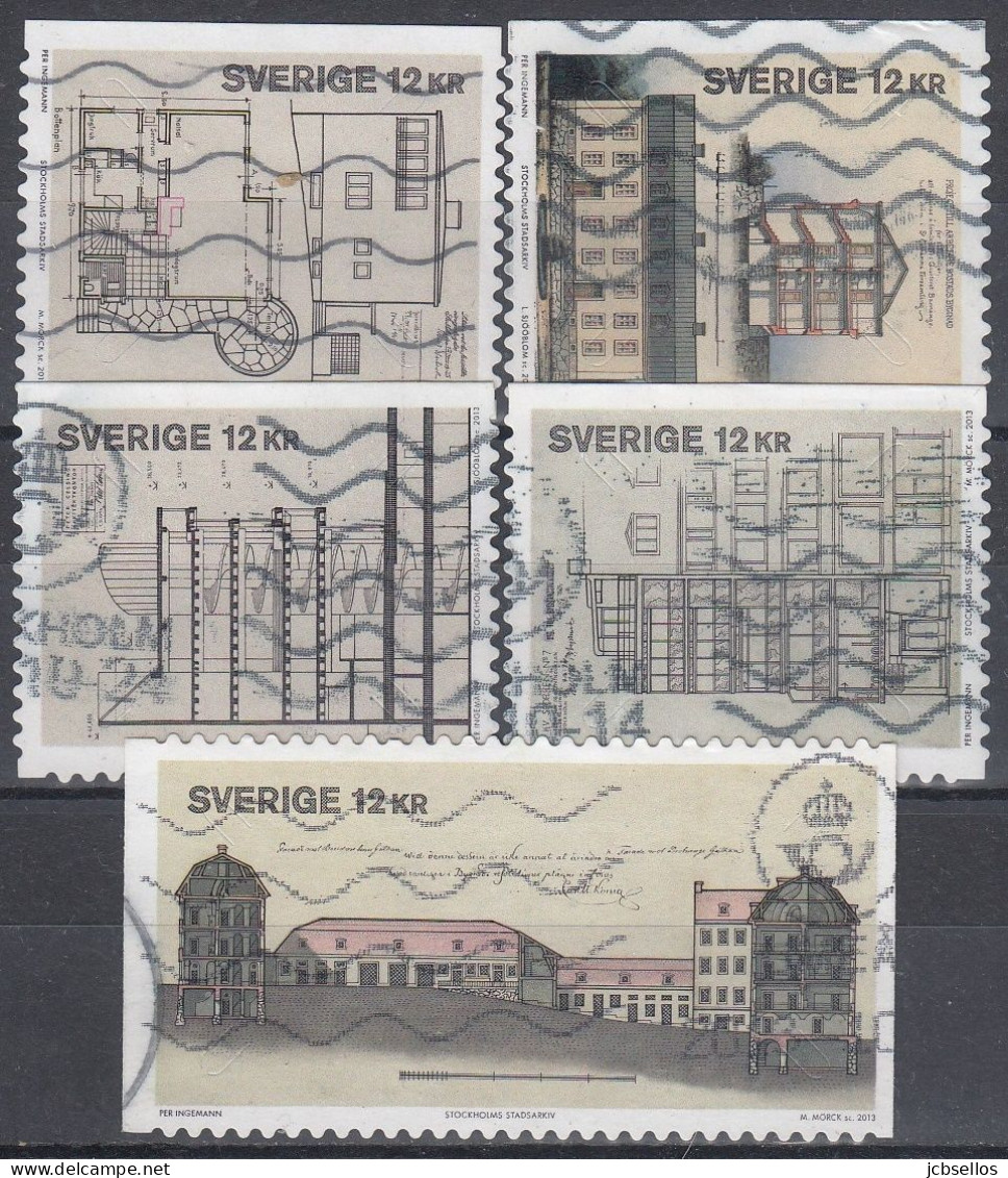 SUECIA 2013 Nº 2910/2914 USADO - Used Stamps