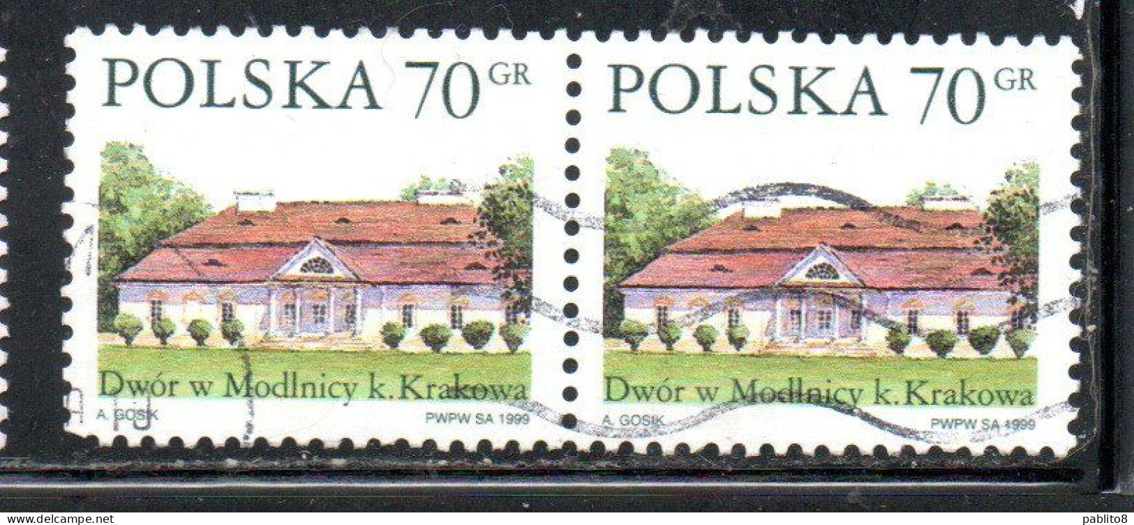 POLONIA POLAND POLSKA 1999 COUNTRY ESTATES MODLNICY 70g USED USATO OBLITERE' - Used Stamps