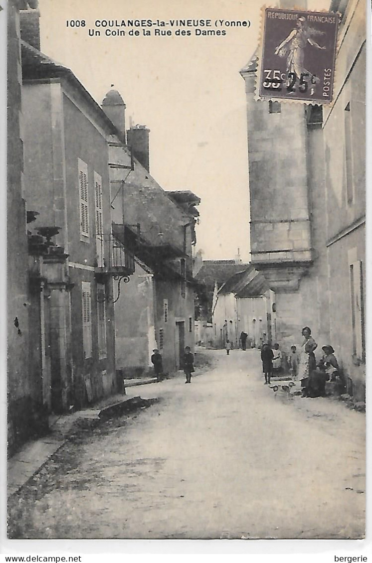 C/178              89    Coulonges La Vineuse    -     La Rue Des Dames - Coulanges La Vineuse