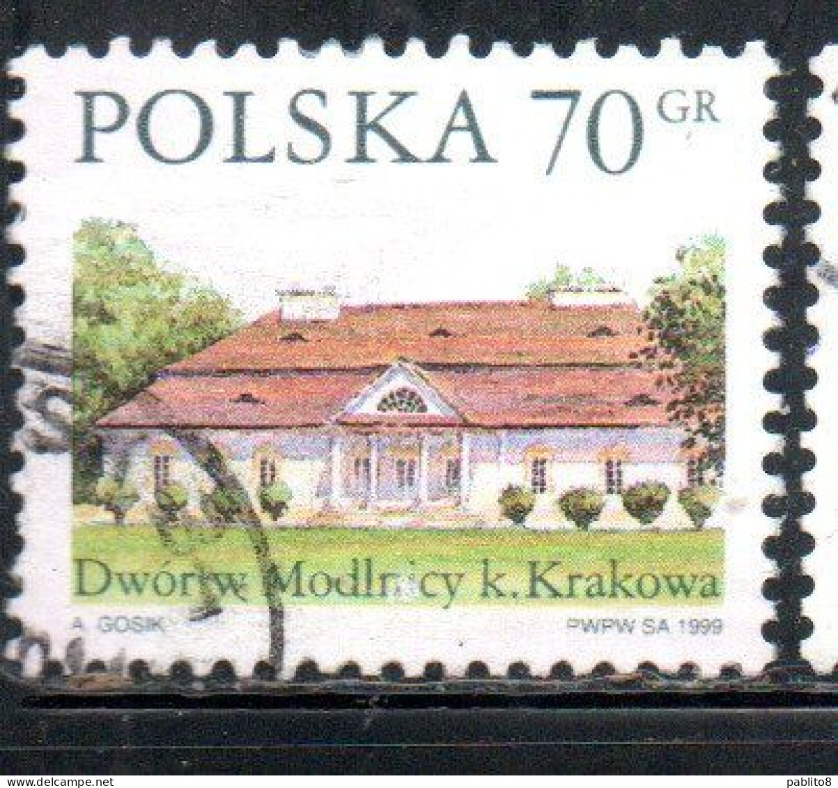 POLONIA POLAND POLSKA 1999 COUNTRY ESTATES MODLNICY 70g USED USATO OBLITERE' - Gebruikt