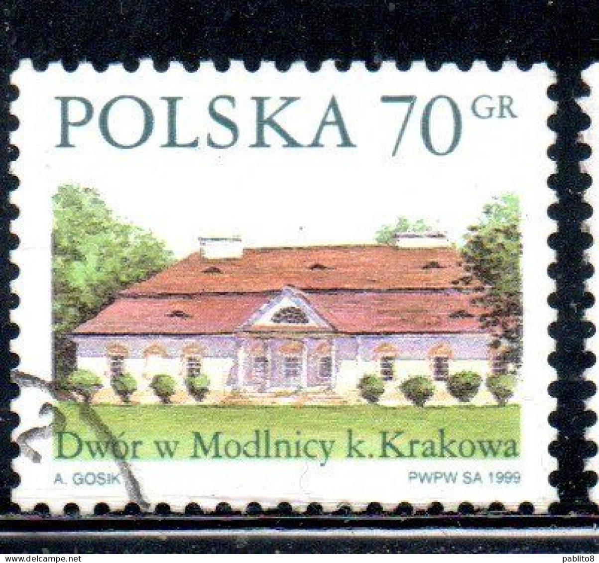 POLONIA POLAND POLSKA 1999 COUNTRY ESTATES MODLNICY 70g USED USATO OBLITERE' - Oblitérés