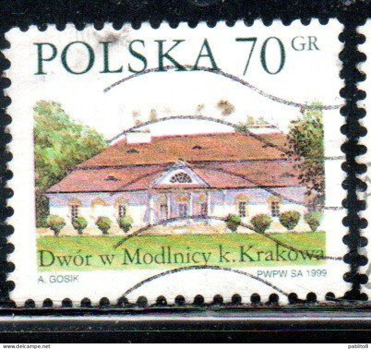 POLONIA POLAND POLSKA 1999 COUNTRY ESTATES MODLNICY 70g USED USATO OBLITERE' - Gebruikt