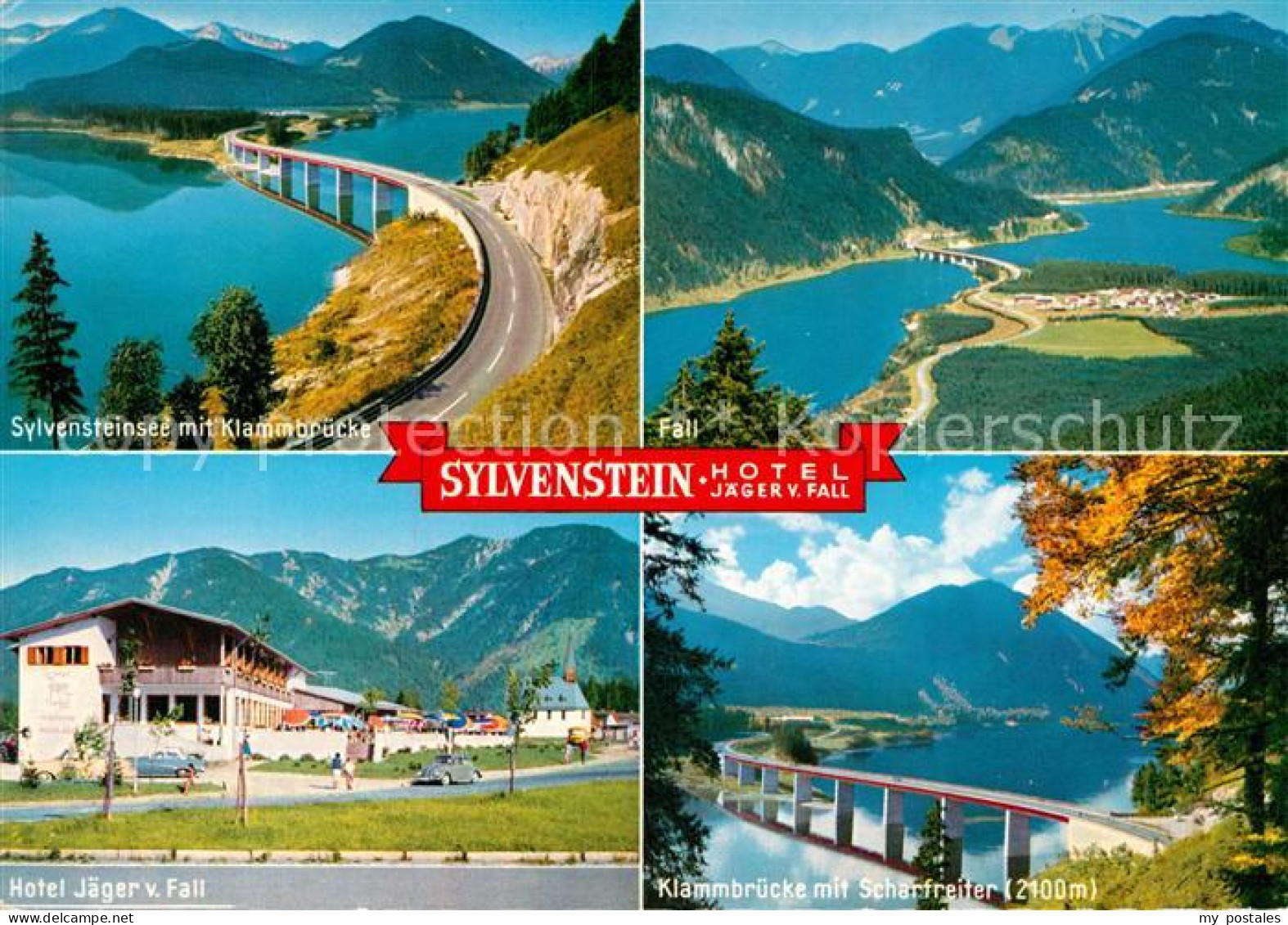 73010158 Sylvensteinsee Lenggries Mit Klammbruecke Fall Hotel Jaeger Von Fall Kl - Lenggries