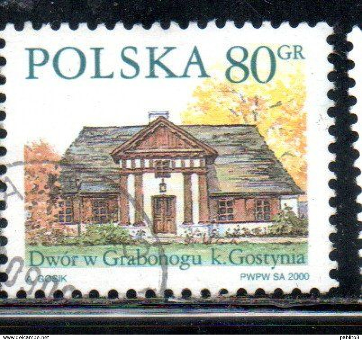 POLONIA POLAND POLSKA 2000 COUNTRY ESTATES GRABONOG 80g USED USATO OBLITERE' - Gebruikt