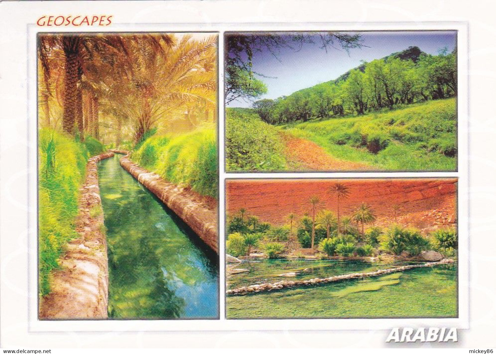 OMAN --2010-- GEOSCAPES..........3 Vues   --timbres...cachet - Oman