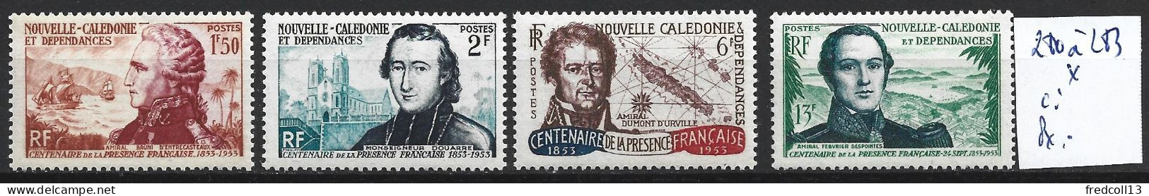 NOUVELLE-CALEDONIE 280 à 83 * Côte 44 € - Unused Stamps
