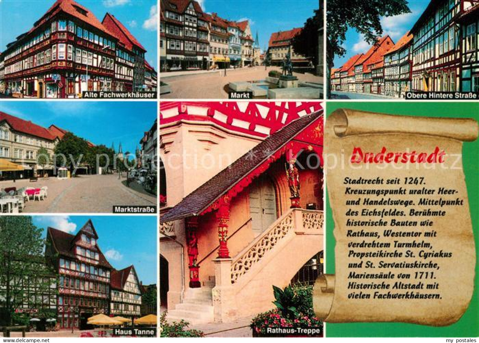 73009248 Duderstadt Alte Fachwerkhaeuser Markt Obere Hintere Strasse Marktstrass - Duderstadt