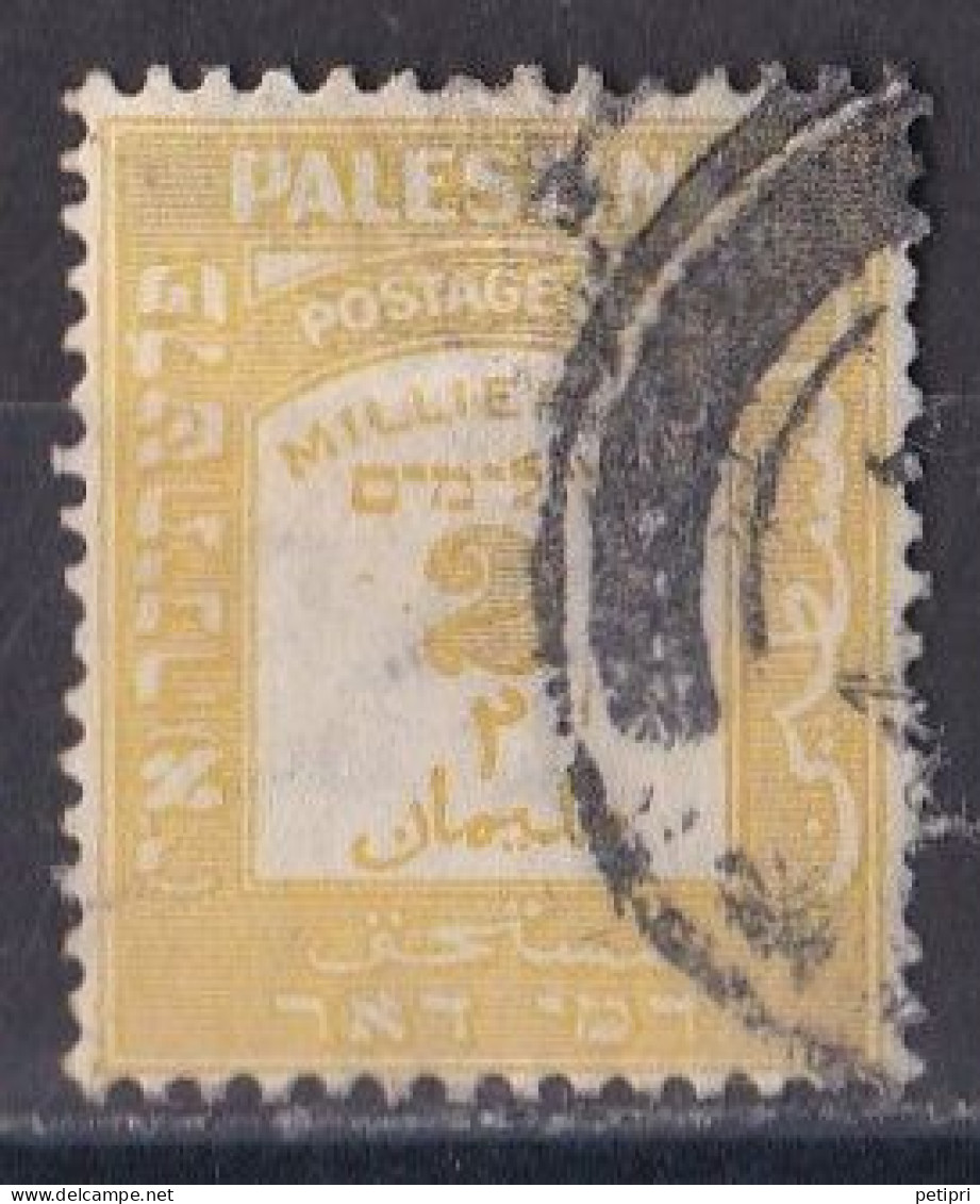 Palestine -  Taxe 1923   Y&T  N °  7  Oblitéré - Palestine